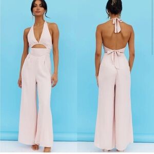 Hello Molly Sunset Glow Jumpsuit in Blush